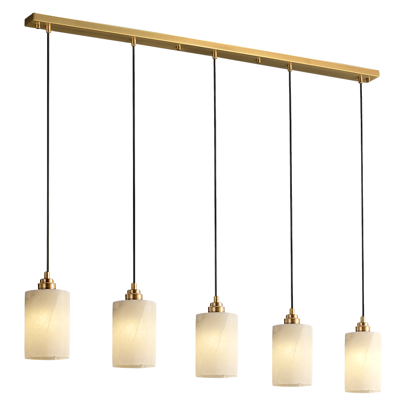 nordic modern restaurant chandelier hotel villa creative suspend chandeliers full copper marble ceiling pendant lights